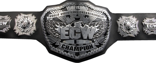 Ecw - New Ecw Championship Belt (600x244), Png Download