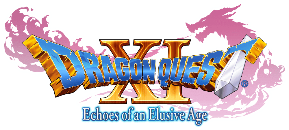 Dragon Quest Xi - Dragon Quest Xi Echoes Of An Elusive Age Logo (1000x451), Png Download