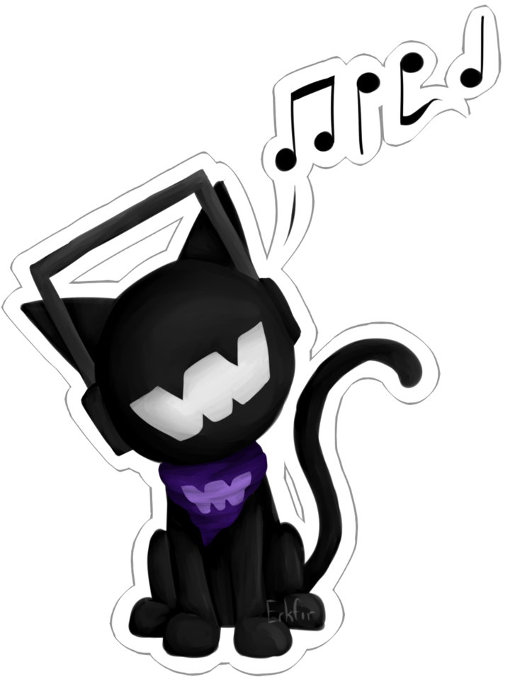 Monstercat Sticker By Erkfir On Deviantart Sticker - Monster Cat Art (753x1060), Png Download
