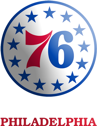 Nba 2018-19 New Season Philadelphia 76ers Team Apparel - Philadelphia 76ers Logo Black And White (320x480), Png Download