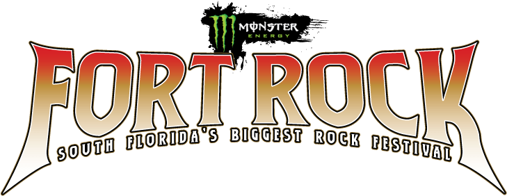 Monster Energy Fort Rock 2017 Logo - Monster Energy Drink Fan T Shirt (864x363), Png Download