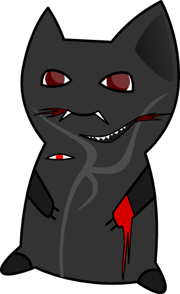 Monster Cat Svg Clip Arts 366 X 597 Px (366x597), Png Download