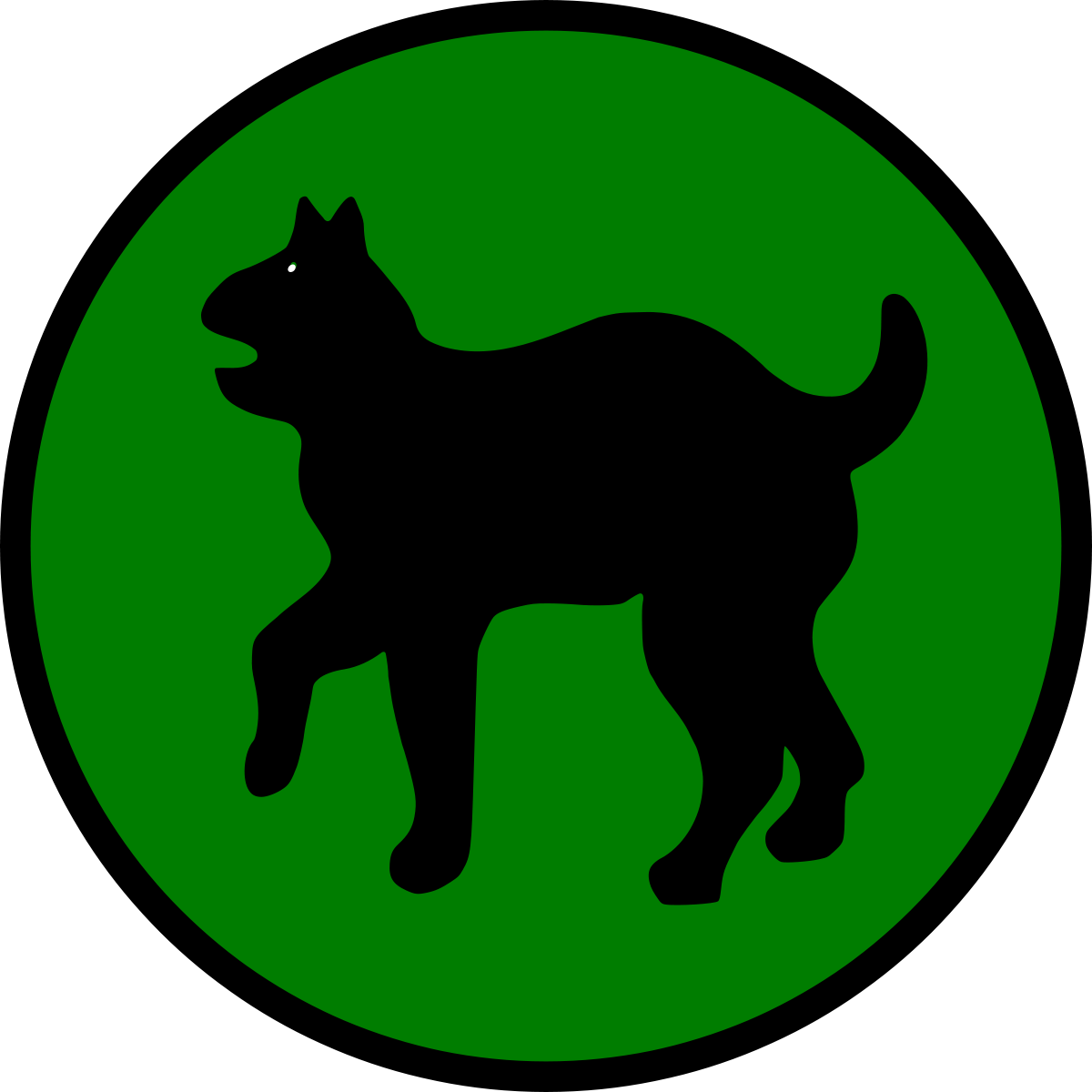 Us 81st Infantry Division Wildcat (1200x1200), Png Download