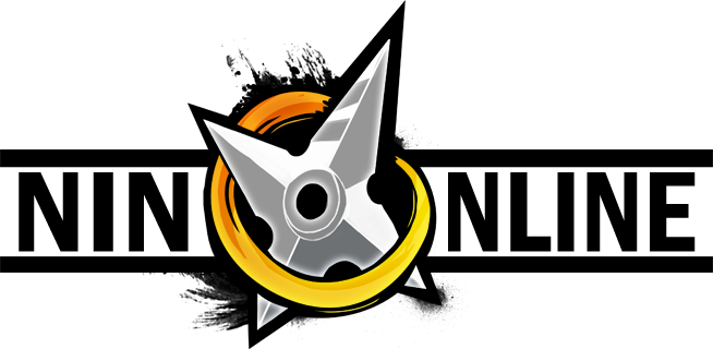 2d Naruto Mmorpg Open Beta In July - Nin Online Logo (654x320), Png Download
