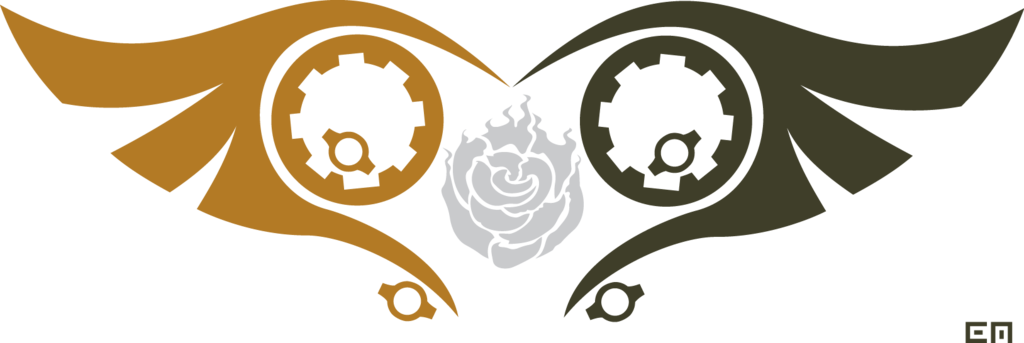 Rwby Combination Emblem Team Strq By Embellem Team - Cartoon Red Rose Pattern Customized Design White Mug (1024x343), Png Download
