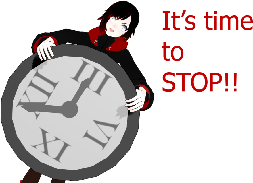 It's Time To Stop Png - Rwby It's Time To Stop (1203x664), Png Download
