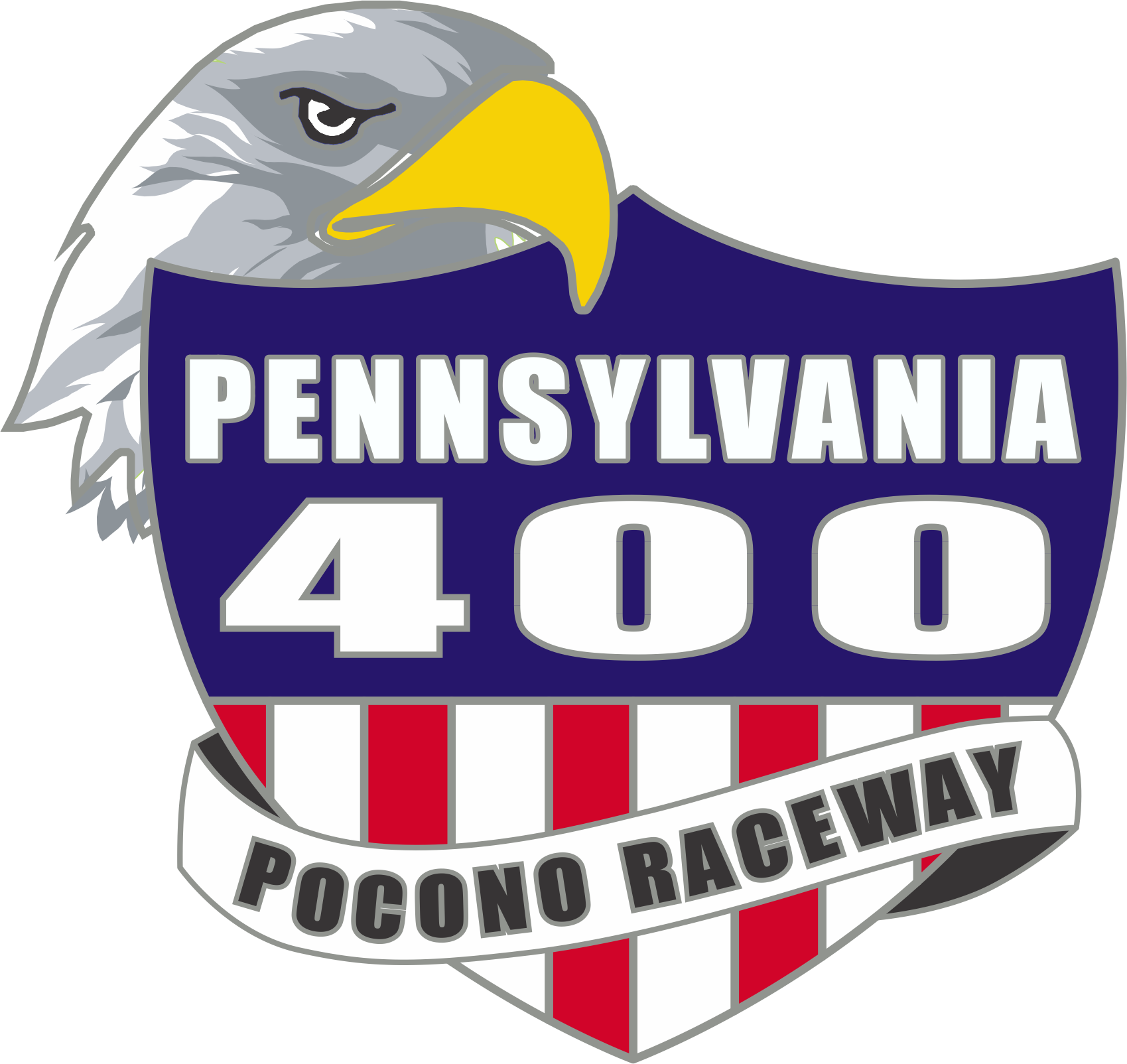 Nascar Clipart Raceway - Pennsylvania 400 Logo (1699x1604), Png Download