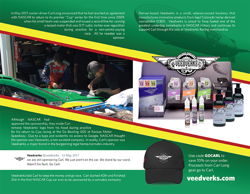 Carl Long Nascar Hero Card - Carl Long (800x622), Png Download