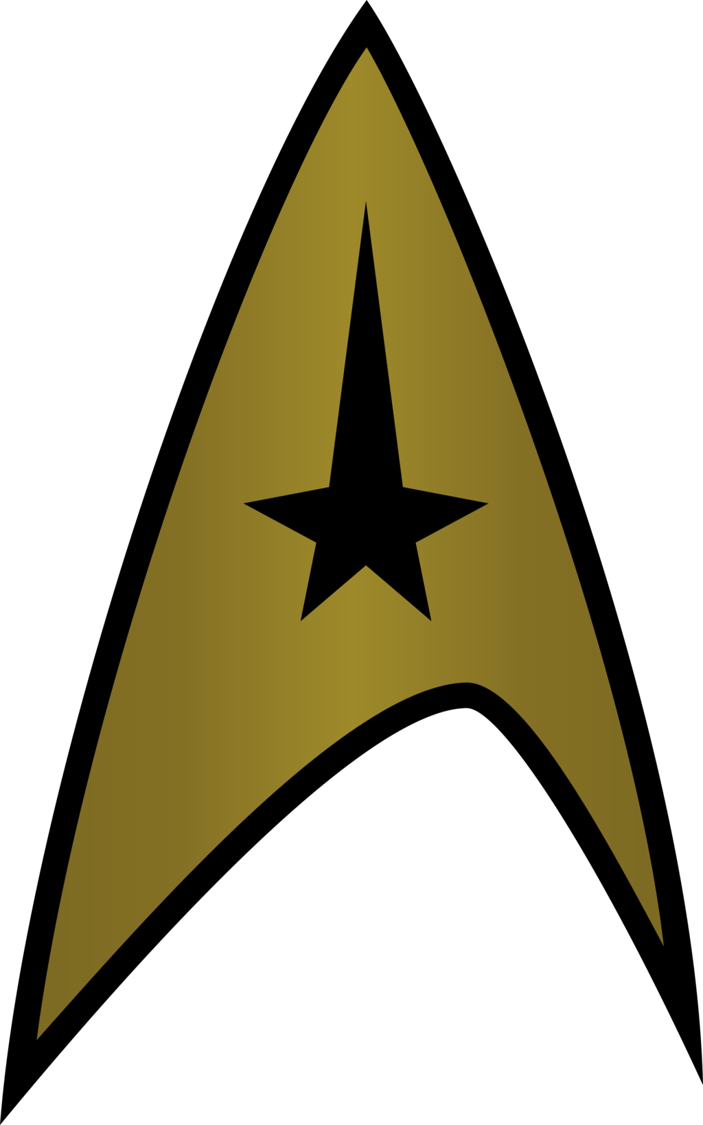 Starfleet Insignia By Cencerberon On Deviantart Clip (707x1131), Png Download