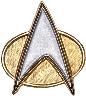 Tng Communicator Pin - Star Trek Logo Pin (400x400), Png Download