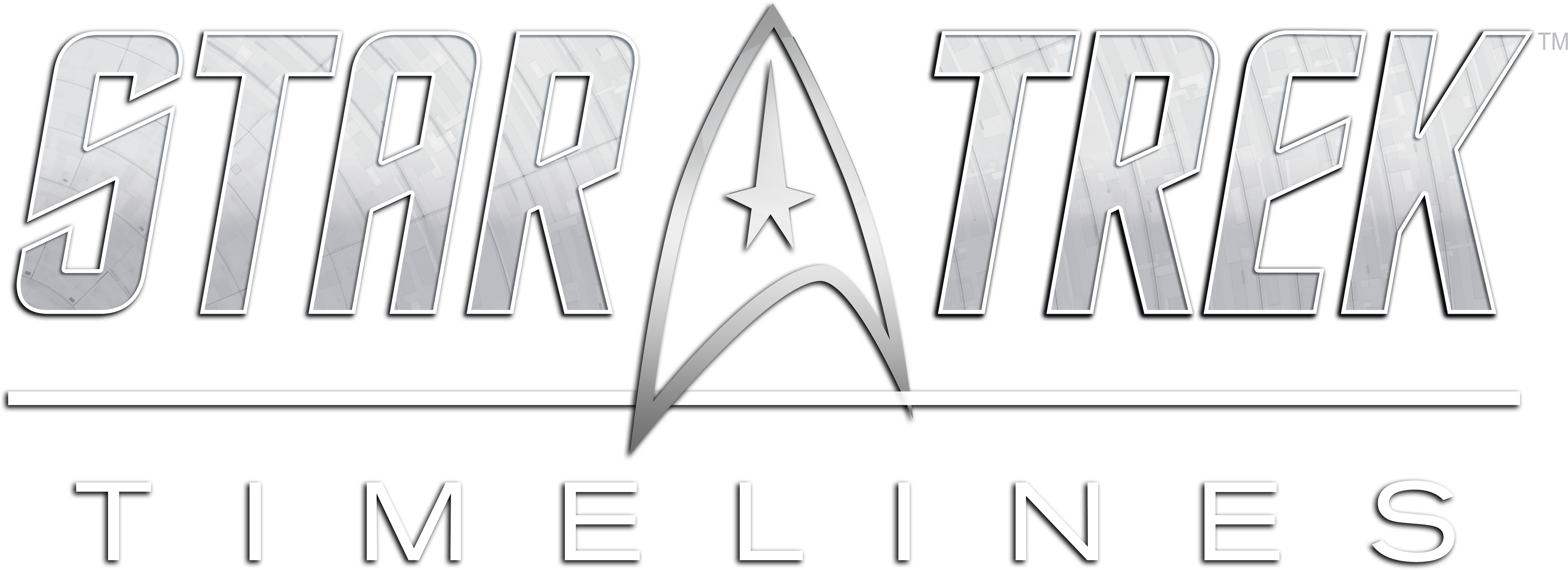 Star Trek Timelines Expanding New Content From Star - Line Art (6600x3000), Png Download