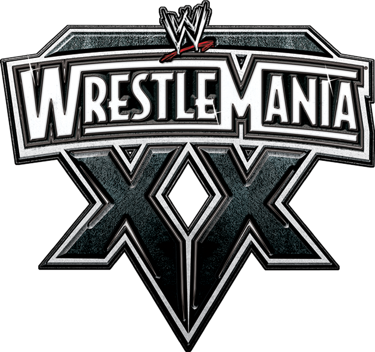 Wrestlemania 20 Logo - Wwe Wrestlemania Xx Logo (1200x1128), Png Download