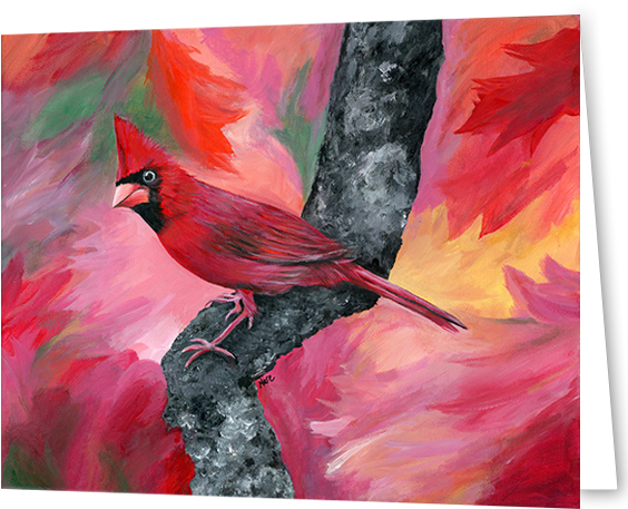 Hello Cardinal Greeting Cards - Tote Bag (594x500), Png Download