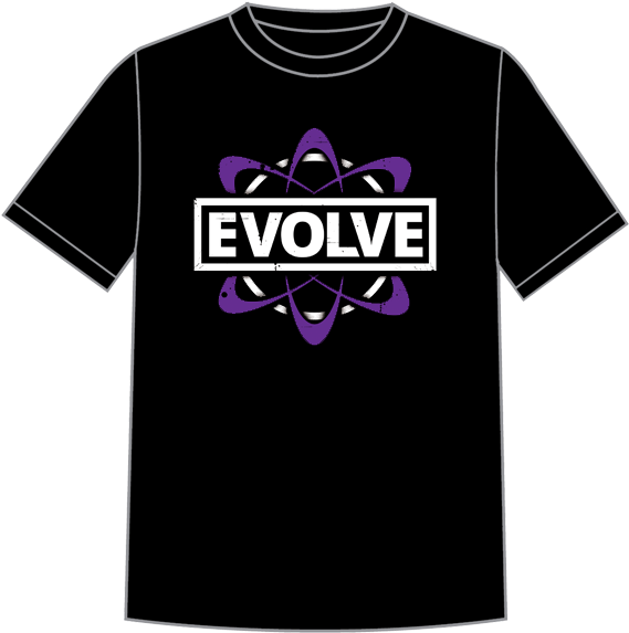 Evolve Logo T-shirt - Evolve Wrestling Shirt (600x600), Png Download