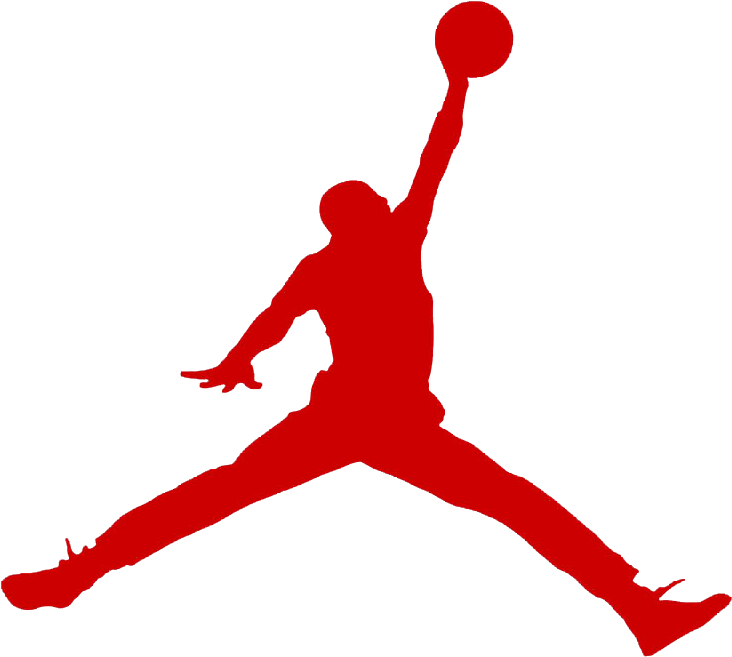 Michael Jordan Logo Red Png - Air Jordan Logo Png (1024x768), Png Download