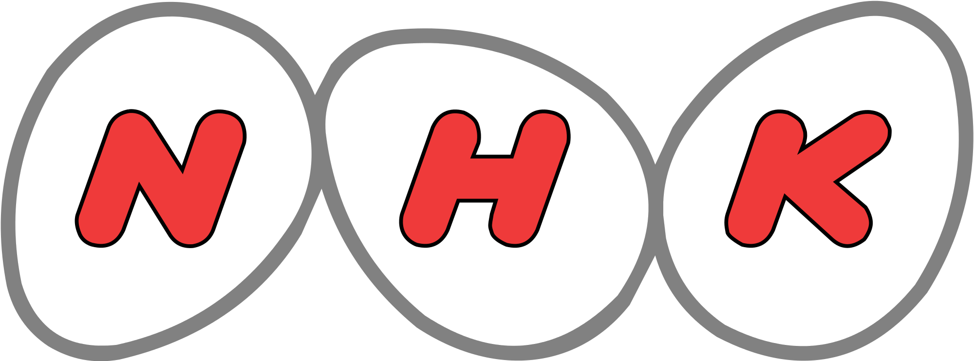 2000px-nhk Logo - Svg - Japanese Tv Station (1000x371), Png Download