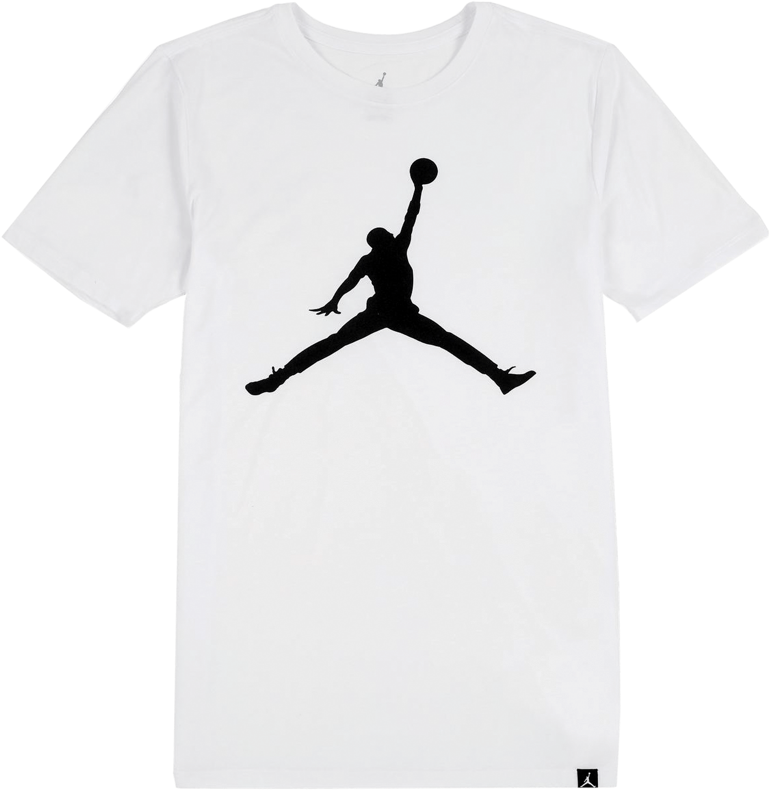 Iconic Jumpman Logo Tee - Air Jordan T Shirt Design White (2000x2000), Png Download