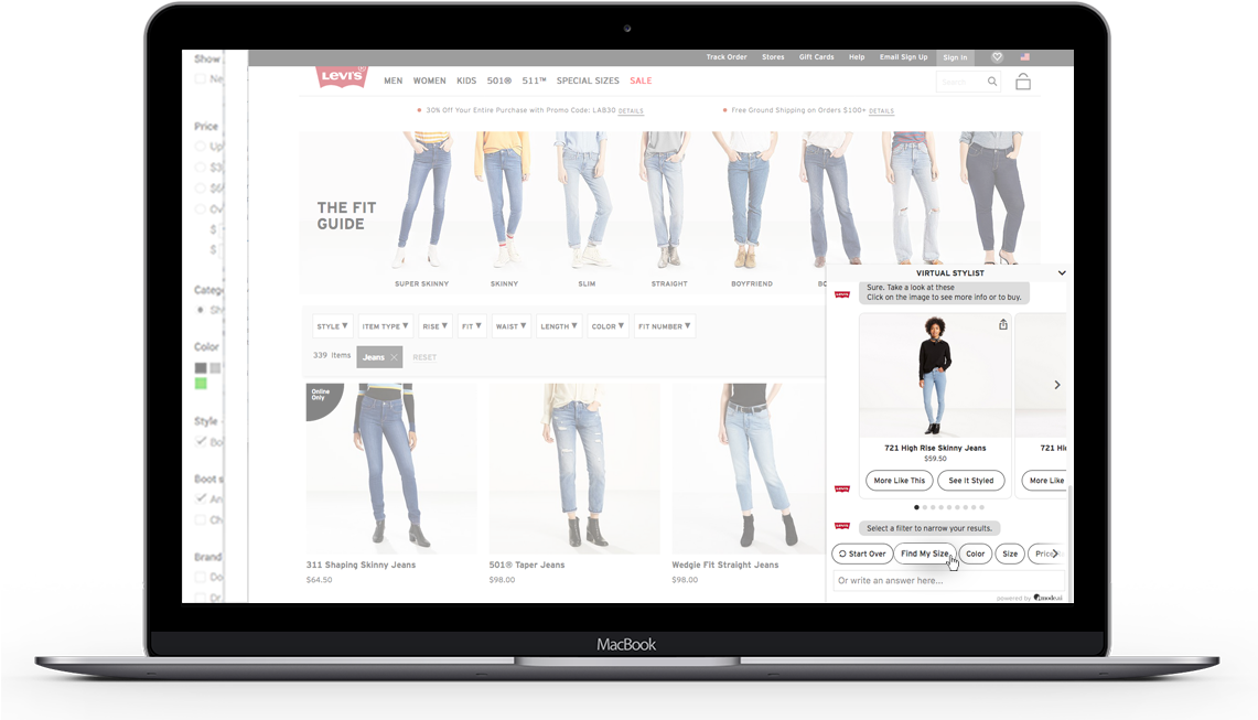 Levis Slide Desktop - Web Design (1140x684), Png Download