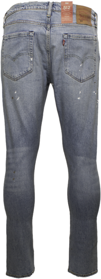 Levis 512 Slim Taper Vsin - Levis Ripped Jeans Mens (400x600), Png Download