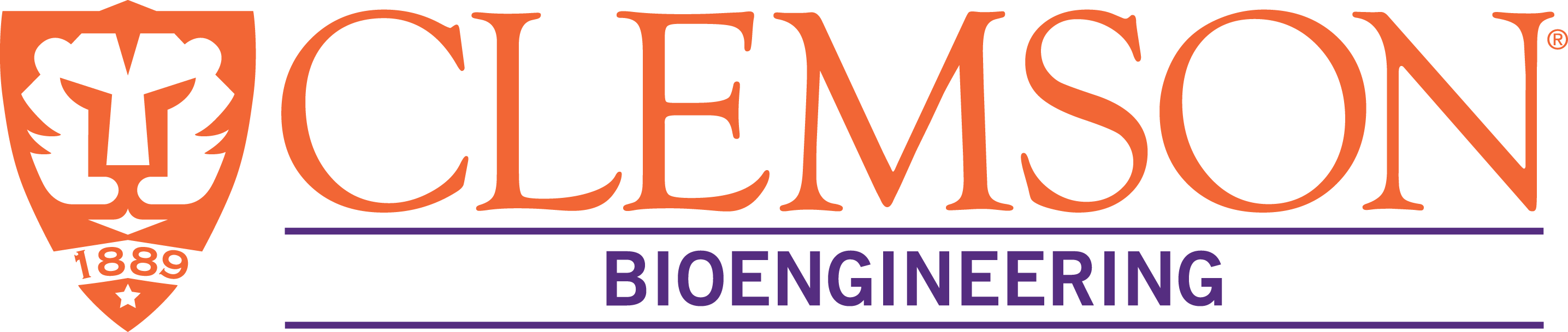 Bioengineering Logo - Clemson University Logo (2871x609), Png Download