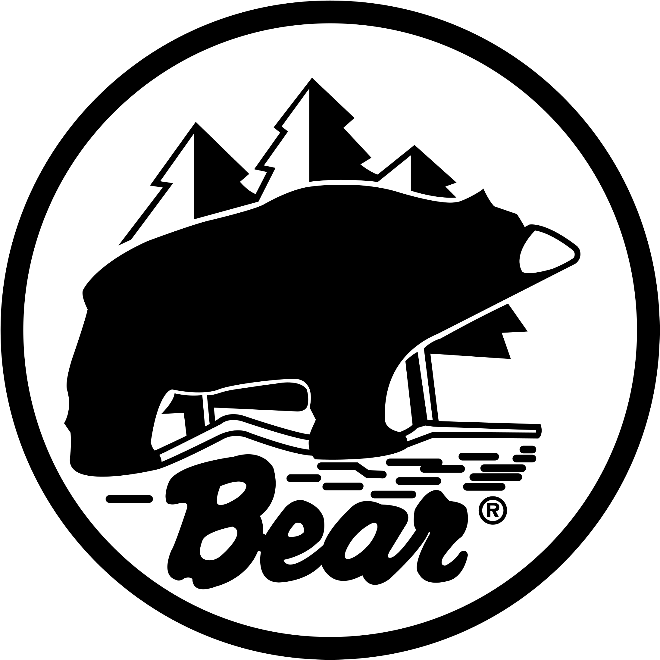 Vector Bear Emblem - Old Bear Archery Logo (2400x2400), Png Download