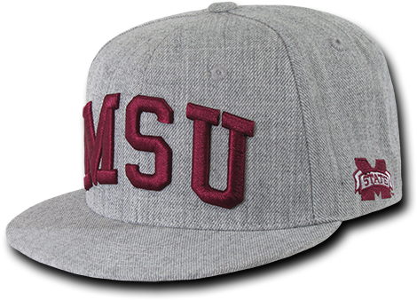 Ncaa Msu Mississippi State U Bulldogs Game Day Snapback - W Republic Apparel Game Day Fitted, Style 603, Gray (500x500), Png Download
