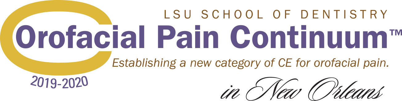 2018-2019 Lsuorofacial Pain Continuum - Education (1304x328), Png Download