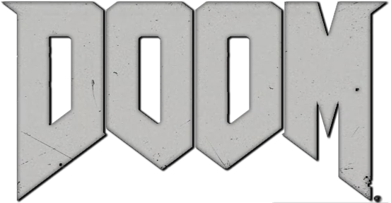Doom 2016 Logo Png Image Black And White Download - Doom 2016 Logo Png (566x289), Png Download