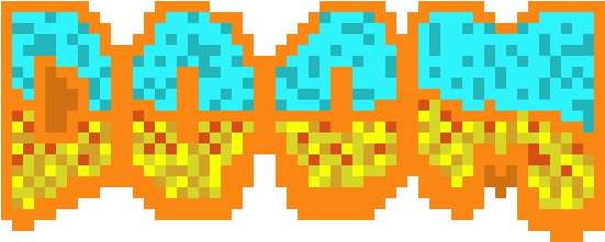 Doom Logo - Pixel Art (640x280), Png Download