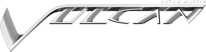 Aston Martin Logo Png - Aston Martin Vulcan Logo (700x191), Png Download