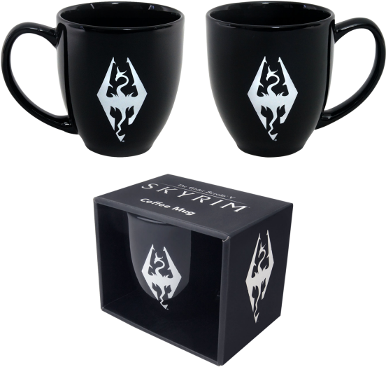 Skyrim Mug Dragon Symbol - Official Skyrim Mug (600x600), Png Download