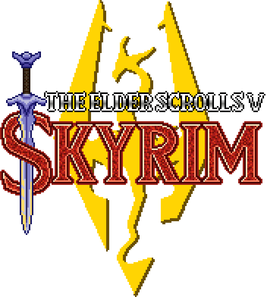 Skyrim Logo - The Elder Scrolls V: Skyrim (528x588), Png Download