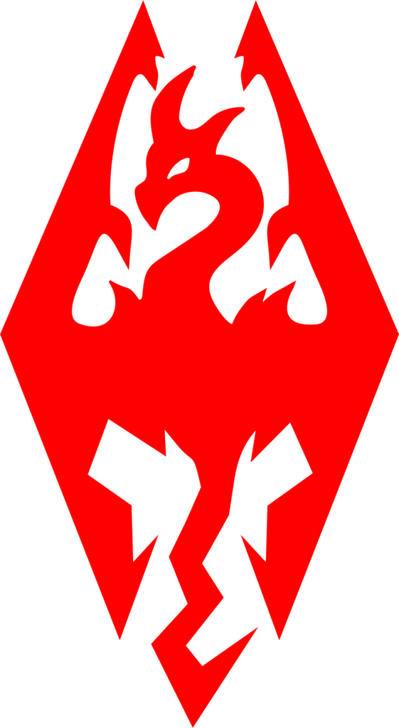 Skyrim Stylized Logo - Skyrim Dragon Tattoos (561x1024), Png Download