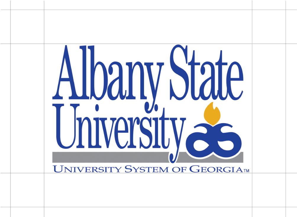 Asu Logo Exclusion Zone - Albany State University Logo (1036x842), Png Download