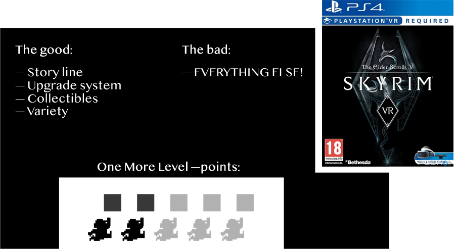 Skyrim Review - Elder Scrolls V Skyrim Vr Ps4 (902x493), Png Download