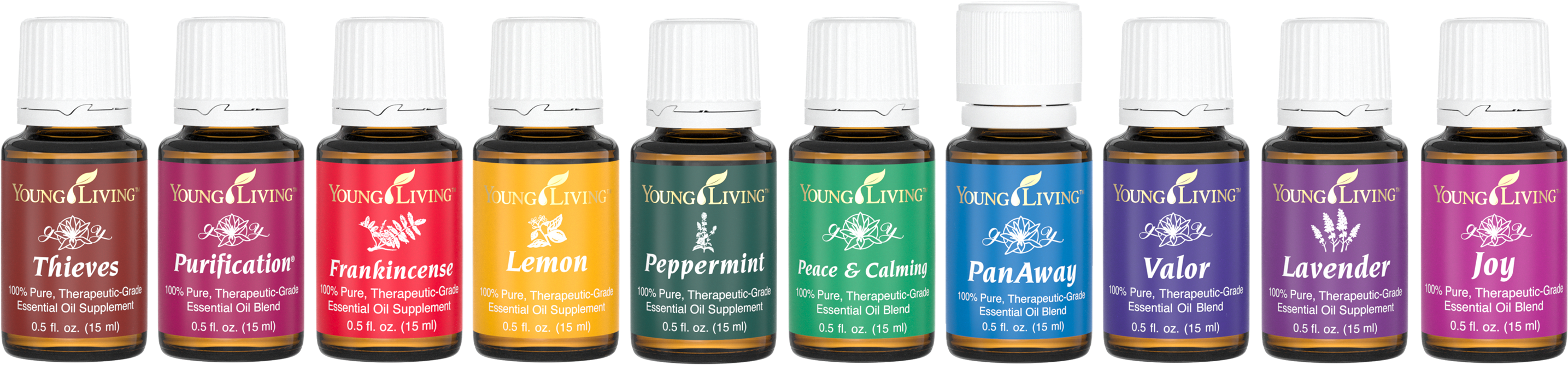 Young Living Essential Oils - Lavender 15ml Essential Oil By Young Living Essential (3000x1000), Png Download