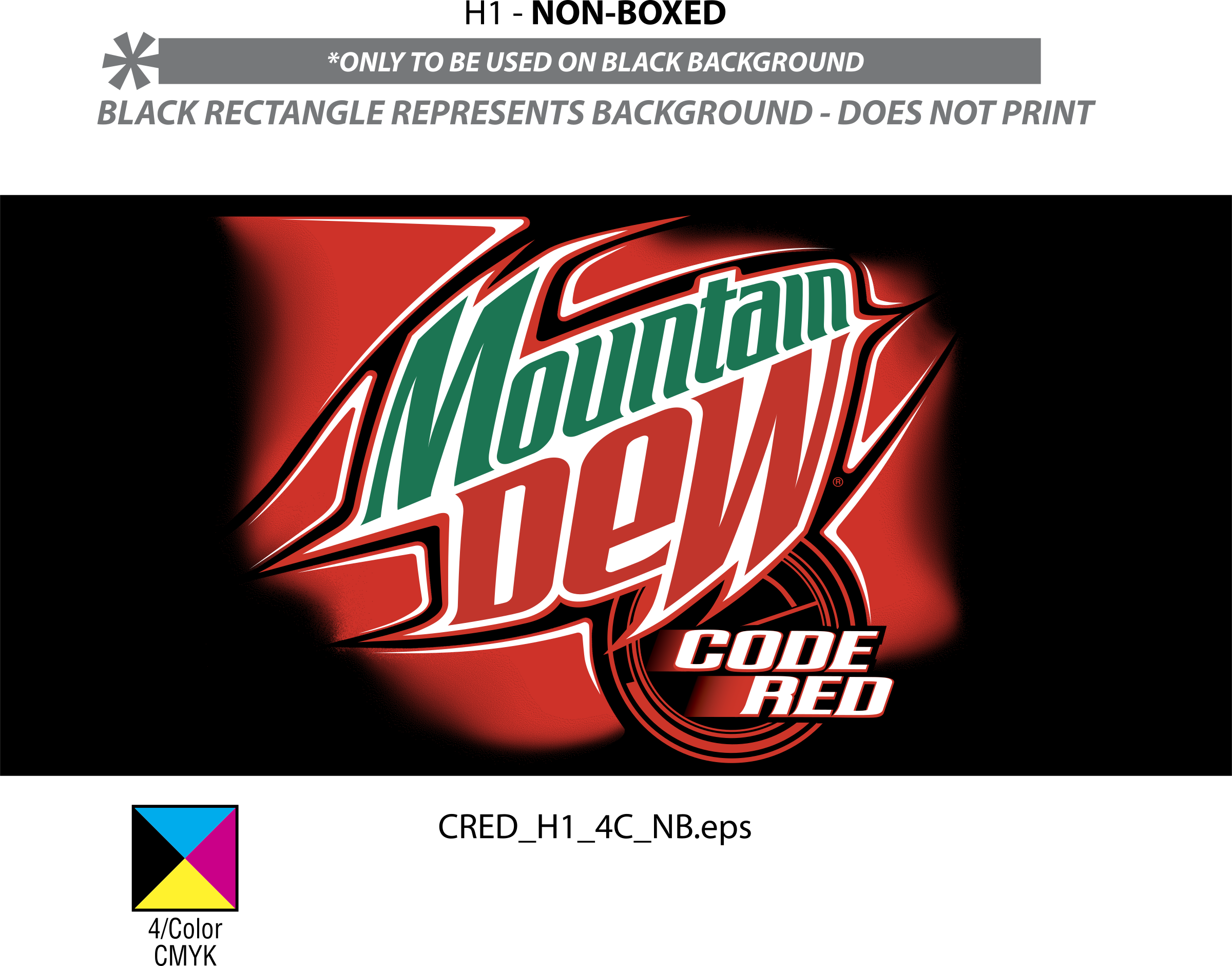 Mountain Dew Code Red Logo Png Transparent - Mountain Dew Red Logo (2400x1881), Png Download