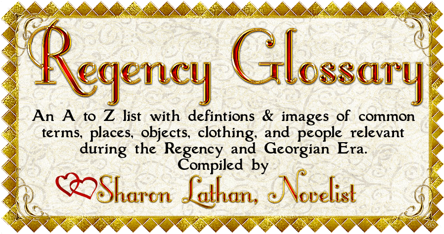 Regency Glossary By Sharon Lathan - Sharon Lathan (898x474), Png Download