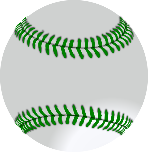 How To Set Use Green Baseball Clipart (582x596), Png Download