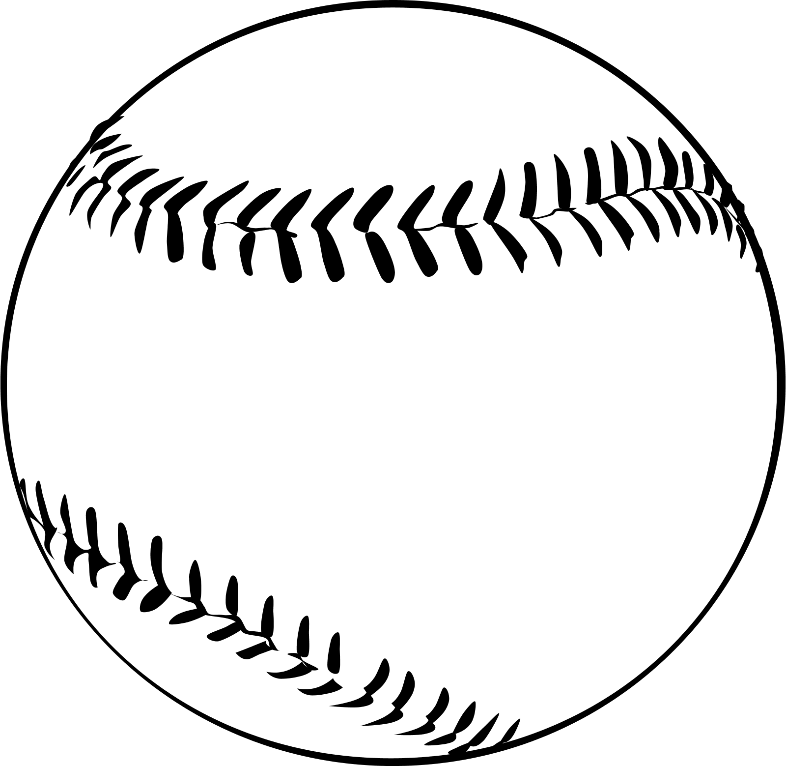 Baseball Clipart Black And White - 40 Baseball (1600x1558), Png Download