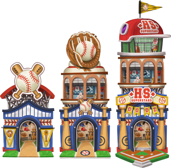 Business Baseball Shop Level 1to3 - Cartoon (549x540), Png Download