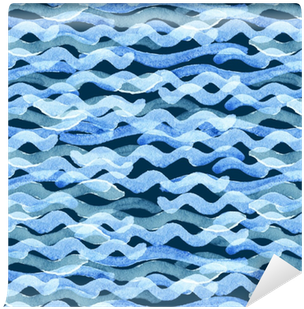 Abstract Watercolor Blue Wave Pattern Wallpaper • Pixers® - Watercolor Painting (400x400), Png Download
