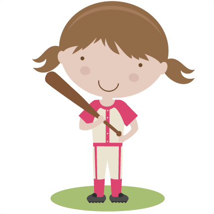Girl Baseball Player Svg Scrapbook Title Baseball Svg - Soccer Girl Clip Art (432x432), Png Download