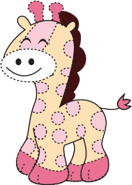 Baby Giraffe Clip Art Baby Clipart Baby Image - Pink Baby Giraffe Clip Art (600x600), Png Download