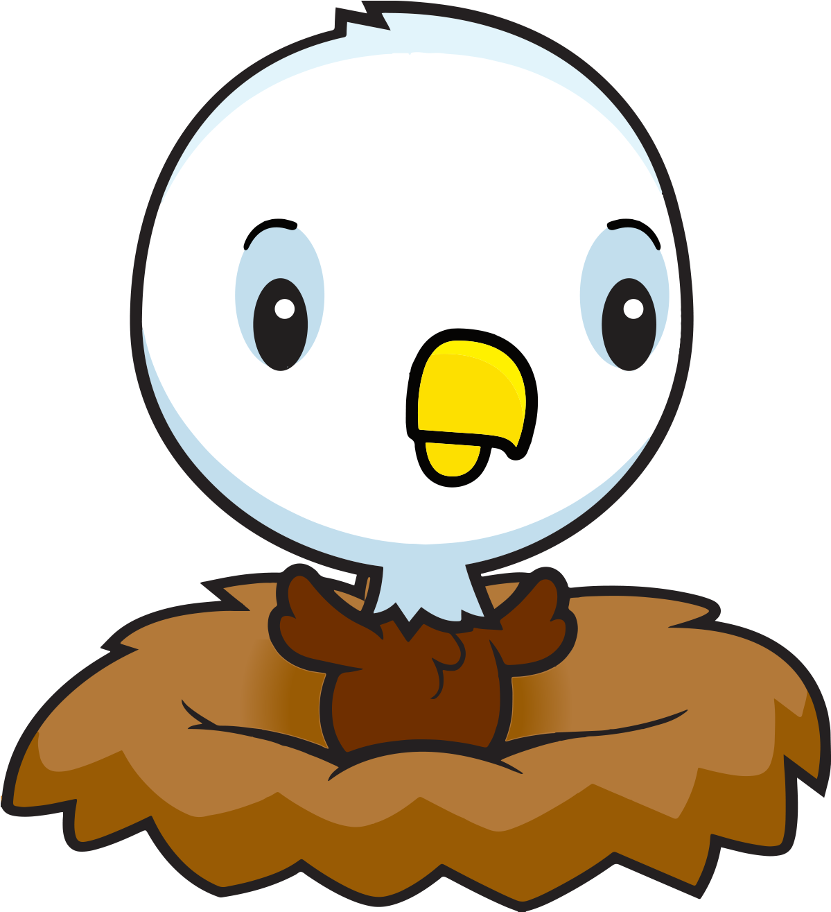 Image Stock Ferguson Florissant Brand Standards Guide - Cartoon Baby Eagle (1332x1375), Png Download