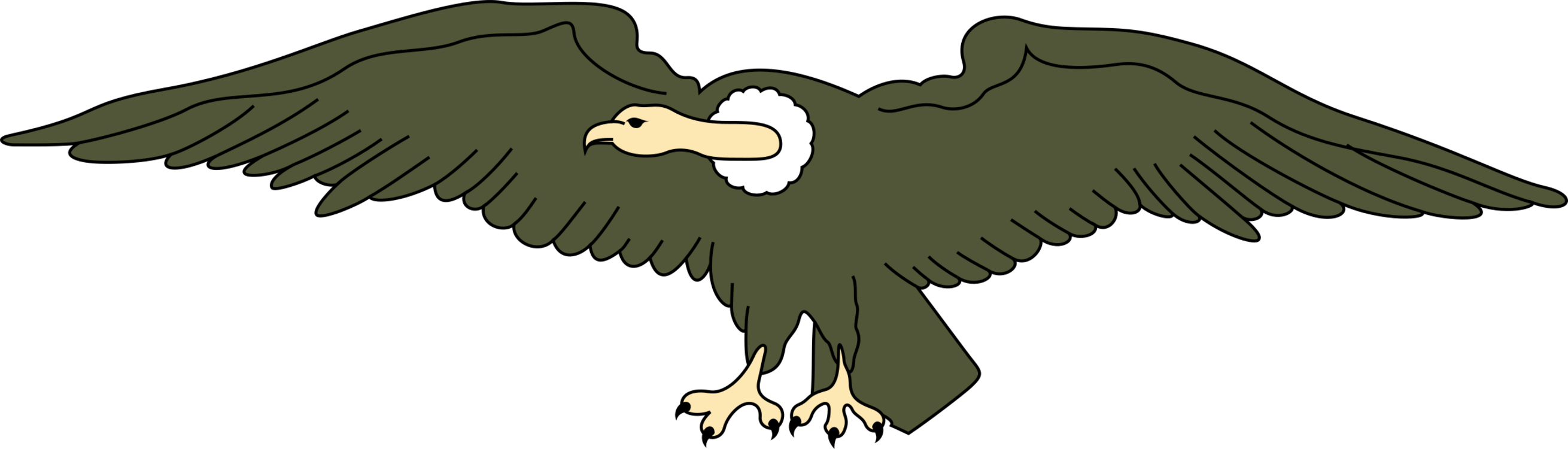 Turkey Vulture Bird California Condor Free Commercial - Vulture Clipart (2620x750), Png Download