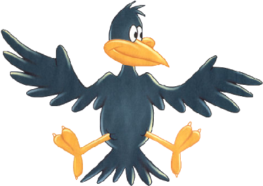 Cartoon Bird Clip Art - Vrana Clipart (400x400), Png Download