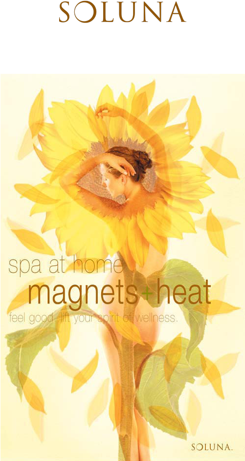 Soluna Spa At Home Products That Incorporate Magnetic - Sunflower (500x1122), Png Download