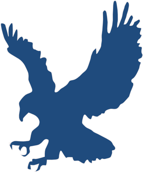 This Free Clipart Png Design Of Blue Eagle (600x562), Png Download