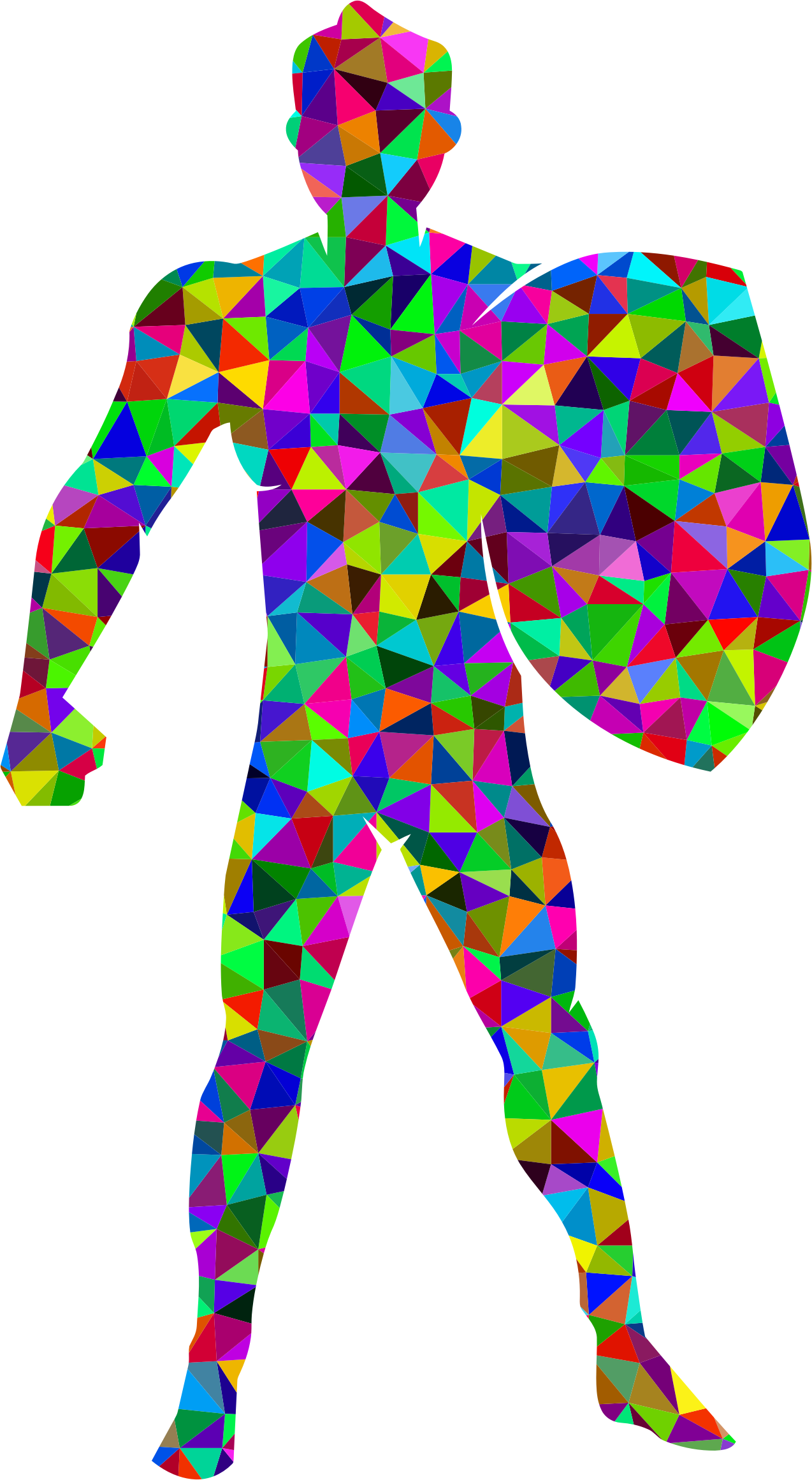 Big Image - Regenbogen Farbige Pferdekopf-prismatische Kunst Mauspads (1274x2320), Png Download